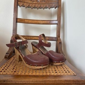 Jeffrey Campbell Leather Studded Clogs